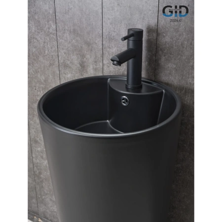 Раковина GID Nb131bm 40x40 см, напольная, черный матовый