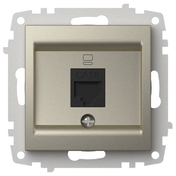 Розетка Ethernet RJ-45 без рамки Elbi Eleсtriс Zena Vega 609-011400-247