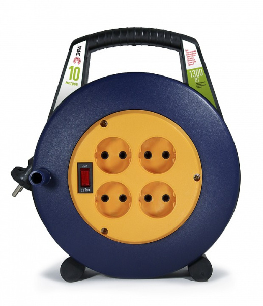 Удлинитель с выключателем Эра  BPx-4-2x0,75-10m