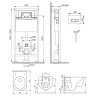 Комплект унитаза с инсталляцией Damixa Jupiter DX77.IS30251.1700
