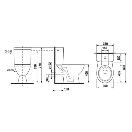 Унитаз-компакт Jika Lyra Plus 8263860002429 белый