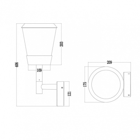 Светильник на штанге Maytoni Faro O039WL-01B