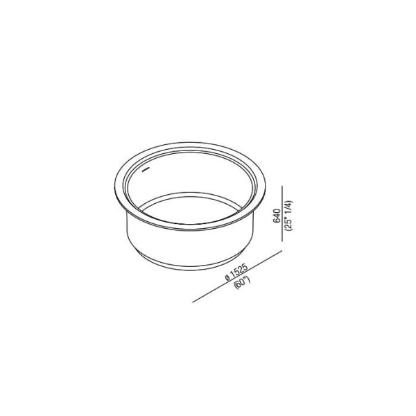 Ванна из искусственного камня Agape In-Out 152х152 AVAS1042ZZ