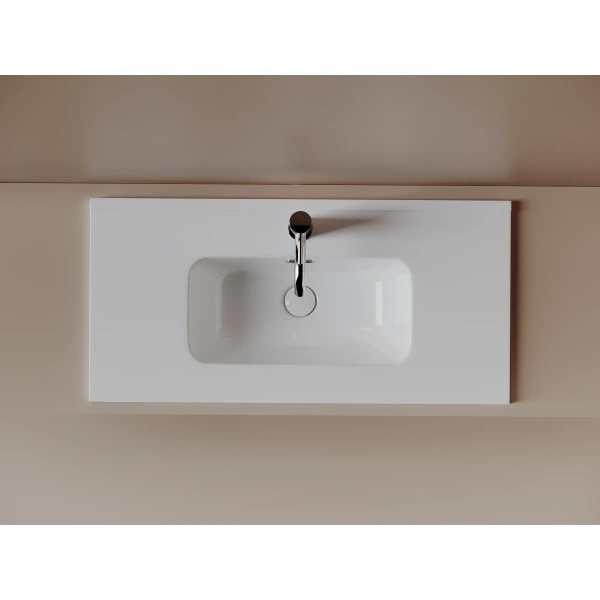 Раковина Ceramicanova Compact CN7026 81x39,5 см, накладная, белый