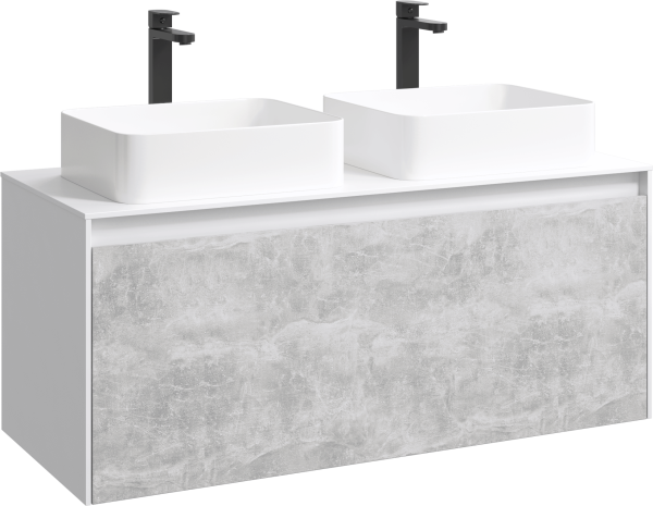 Тумба под раковину без фасада AQWELLA 5 Stars Mobi 120 MOB0112W белый