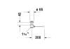 Слив-перелив для раковины Duravit Vero 0050311000
