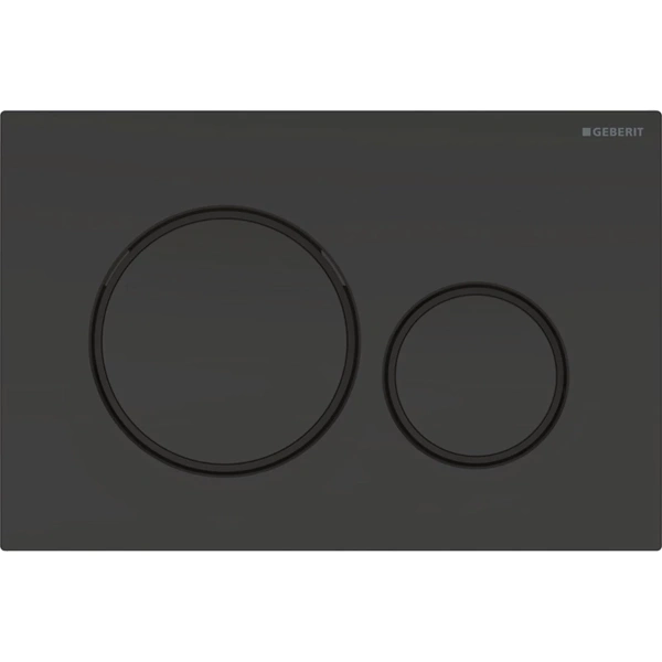 Инсталляция для унитаза Geberit Duofix Sigma 20 111.300.00.5 + 111.815.00.1 + 115.882.DW.1 с кнопкой смыва, черный глянец/черный матовый/черный глянец