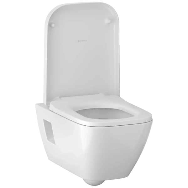 Унитаз подвесной Geberit Renova Plan 500.378.01.1 безободковый, белый