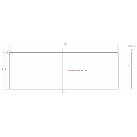 Панель фронтальная 180 см Astra-Form 02010013