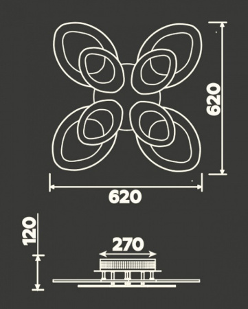 Потолочная люстра Ambrella Light FA FA4493