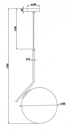 Подвесной светильник Freya Sara FR5130PL-01BS