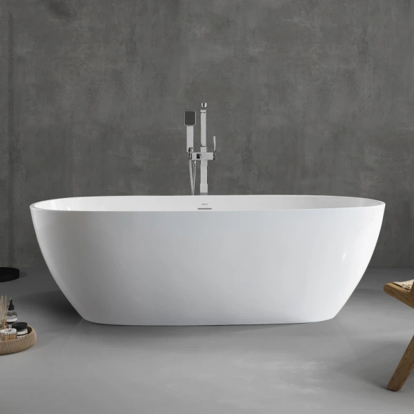 Акриловая ванна Abber AB9263-1.5 150x81,5 см, отдельностоящая, белый