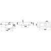 Раковина CeramaLux 7947AR 41x22,5 см R, рукомойник, белый