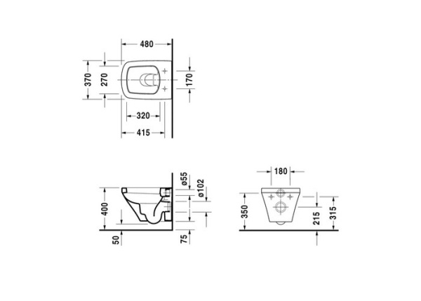 Подвесной унитаз Duravit DuraStyle 2539090000