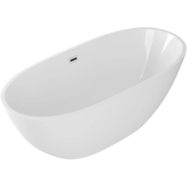 Акриловая ванна Grossman Fly GR-1101 165x75 см, отдельностоящая, белый глянец