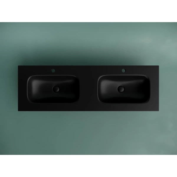 Раковина Ceramica Nova Grace CN7022MB 141x46 см, накладная, черный матовый