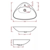 Раковина 60x44 см Artceram Plettro PTL001 01 00 bi