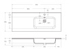 Раковина BelBagno 120 BB1200ETL-R