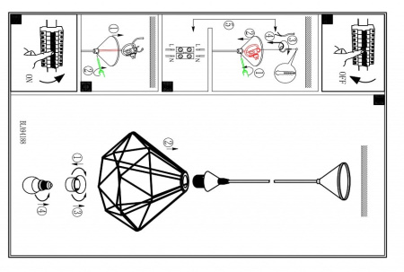 Подвесной светильник Eglo Tarbes 94188