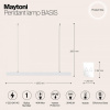Подвесной светильник Maytoni Technical Базис P051PL-L40W4K
