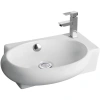 Раковина CeramaLux 9100L 43x29 см L, подвесная, белый