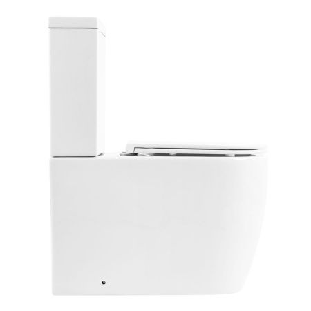 Унитаз-компакт безободковый BelBagno MARINO BB105CPR с сиденьем BB870SC