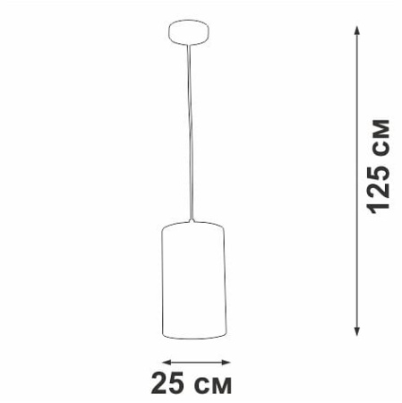 Подвесной светильник Vitaluce V2895 V2895-0/1S