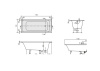 Акриловая ванна Villeroy&Boch Omnia architectura 140x70 UBA147ARA2V-01