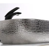 Раковина-чаша CeramaLux D1333H009 46x33 см, накладная, серебряный