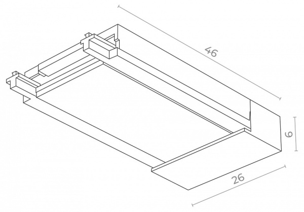 Токопровод концевой ST-Luce Skyflat ST067.509.20