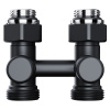 Узел нижнего подключения Royal Thermo Design прямой 1/2"х3/4" EK (черный)