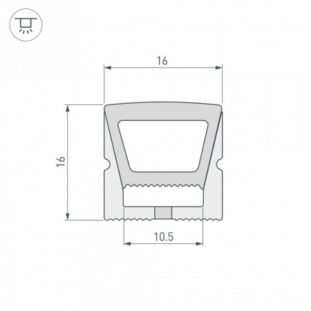 Короб накладной гибкий Arlight WPH 040270