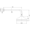 Верхний душ Nicolazzi Doccia 5702DB30 бронза