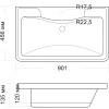 Раковина 90,1x45,6 см Grossman Адель 4627173210256