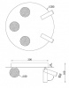 Потолочная люстра iLedex Telescope D4774-40 SGD