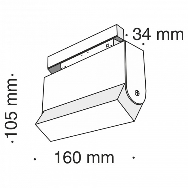 Накладной светильник Maytoni Technical Basis Rot TR013-2-10W3K-B