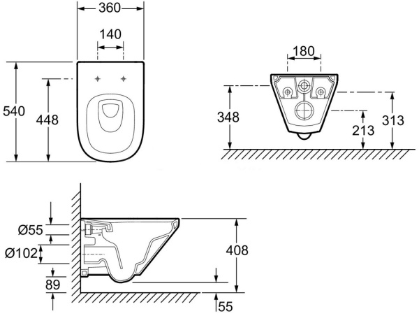 Унитаз подвесной Jacob Delafon Modern Life E77725-0