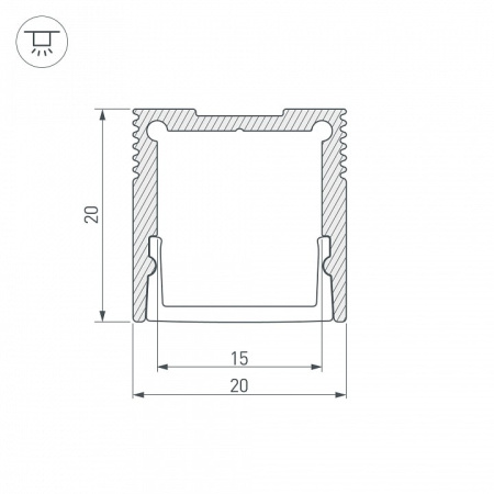 Профиль накладной Arlight SL-SLIM 036038