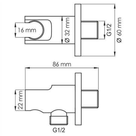 Подключение для шланга WasserKRAFT A083