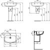 Раковина 60x45,5 см Ideal Standard Esedra T279801
