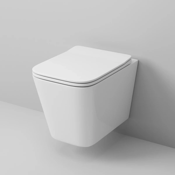 Унитаз подвесной Grossman GR-4441S безободковый, с сиденьем микролифт, белый