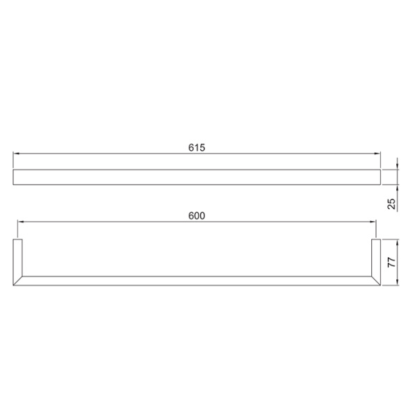 Полотенцедержатель Fantini Linea 92 13 7707 черный