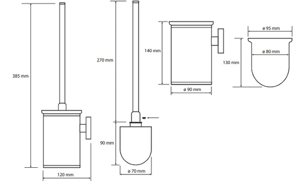 Туалетный ершик Bemeta Omega 104913117