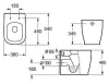 Приставной унитаз BelBagno Prado BB10150CB
