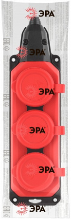 Колодка Эра  K-3e-RED-IP44