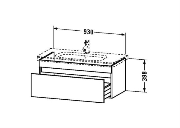 Тумба под раковину Duravit Durastyle DS638205353 темный каштан