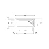 Ванна Duravit D-Code 160x70 700096000000000