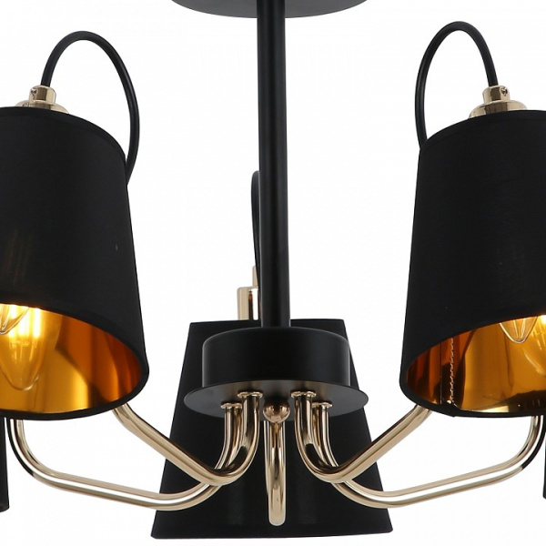 Люстра на штанге ILLUMICO  IL6120-5COU-79 BK GD