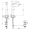 Смеситель для раковины Gessi Rettangolo K 53005#031