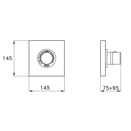 Смеситель для душа Stella 130 CT 06010 CR00